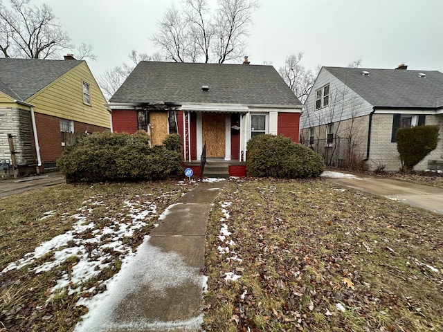 view of bungalow-style house