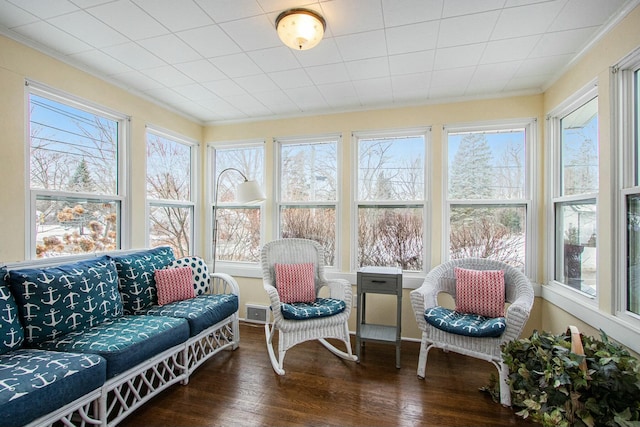 view of sunroom