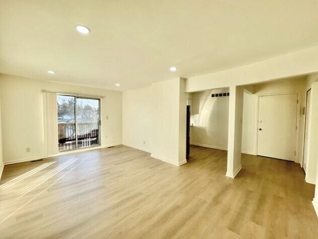 interior space featuring light hardwood / wood-style flooring