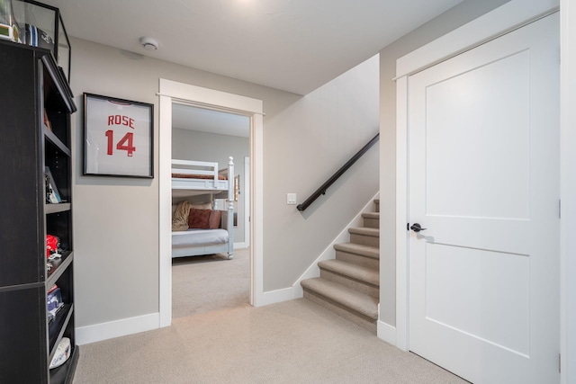 interior space featuring carpet floors