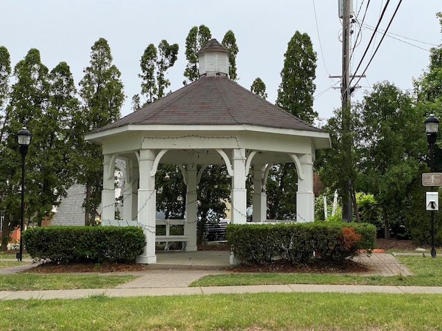 view of property's community featuring a gazebo