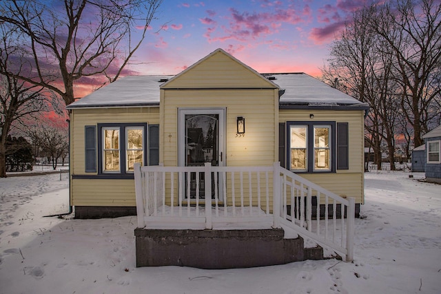 view of bungalow-style house