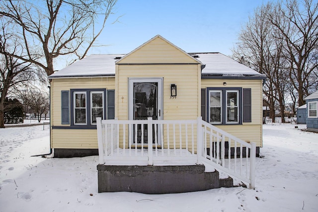 view of bungalow-style house