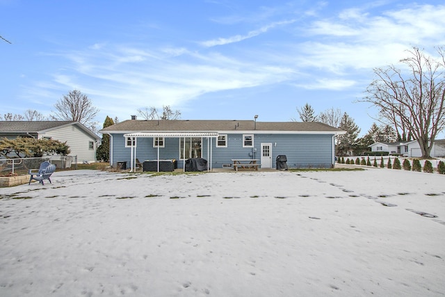 view of rear view of property