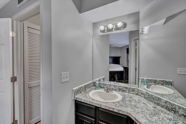 bathroom with vanity