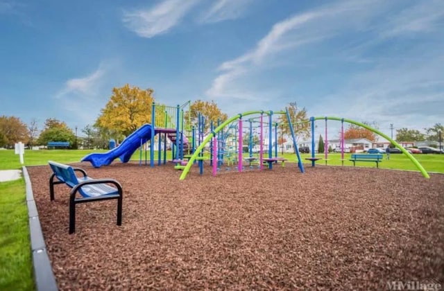 view of jungle gym