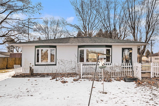 view of front of home