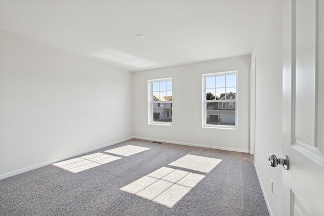 view of carpeted empty room