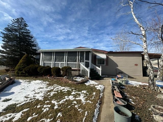 37743 Rosedale, Clinton Township, MI 48036 - view of front of home with a sunroom