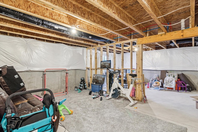 177 E Lowry, Brooklyn, MI 49230 - view of unfinished below grade area
