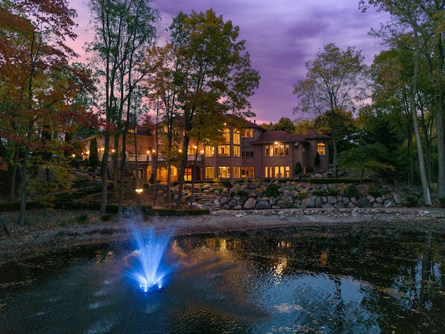 view of water feature