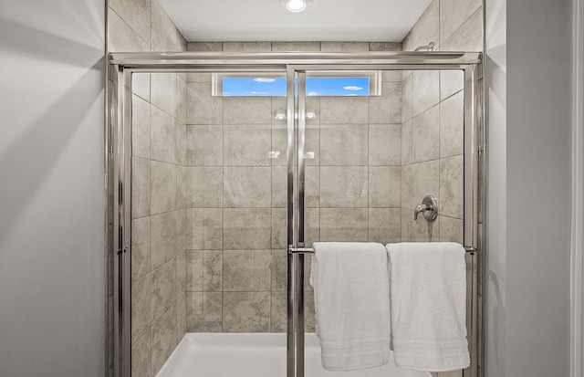 bathroom with walk in shower