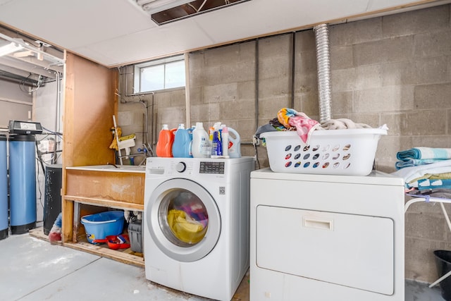 washroom featuring separate washer and dryer