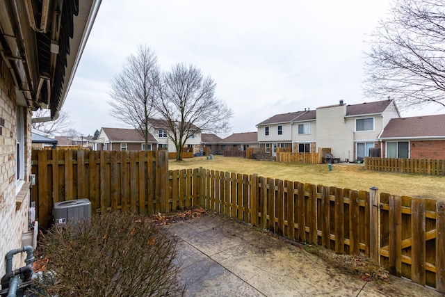 view of patio featuring central AC