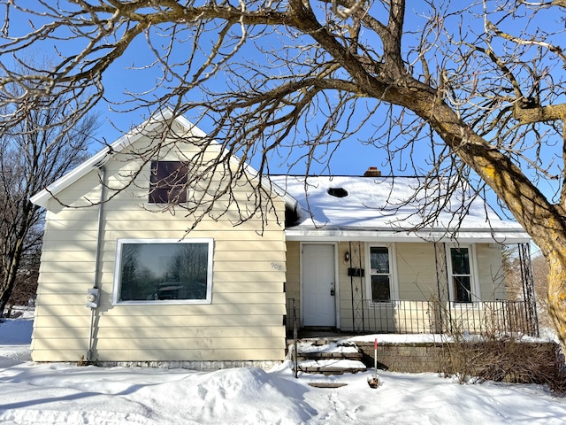 view of front of home