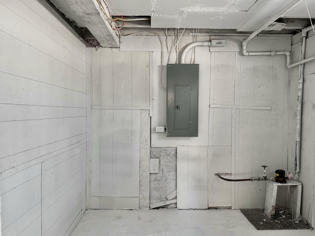 utility room with electric panel