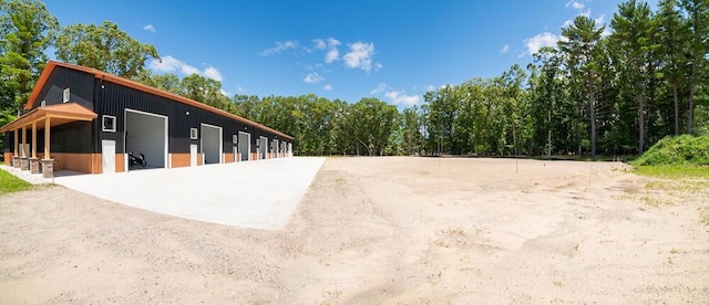 view of horse barn