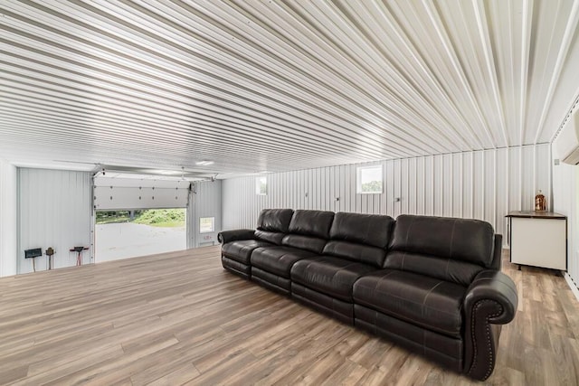 living room featuring hardwood / wood-style floors