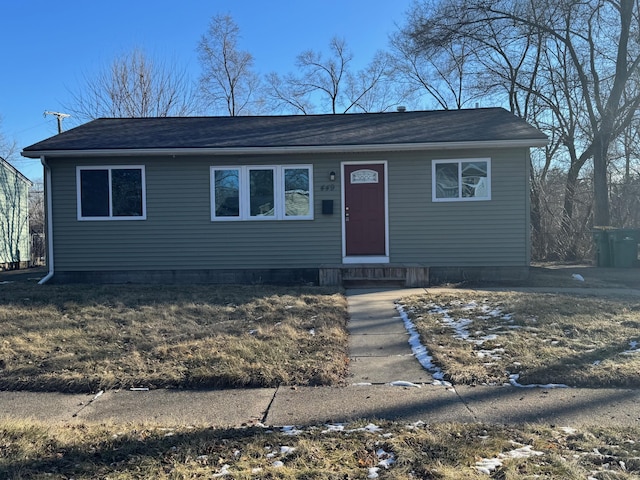 view of front of home