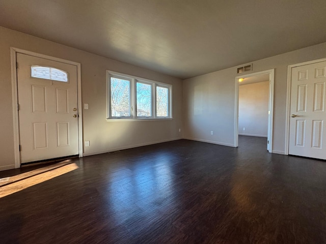 entryway featuring dark hardwood / wood-style flooring