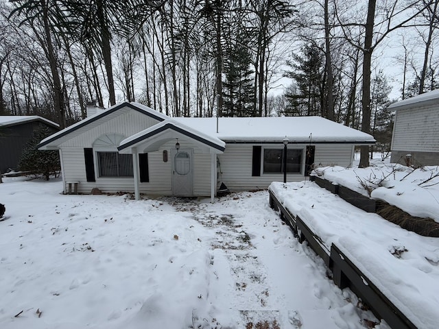 view of ranch-style home