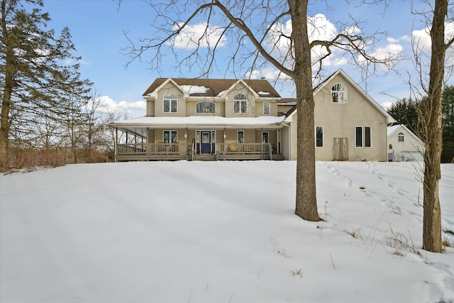 view of front facade with a porch