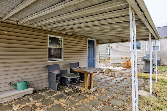 view of patio / terrace featuring grilling area