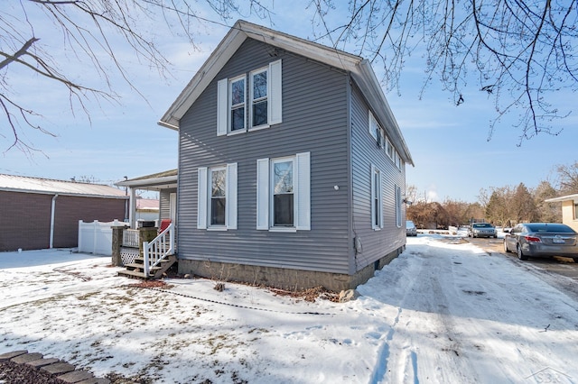 view of front of home