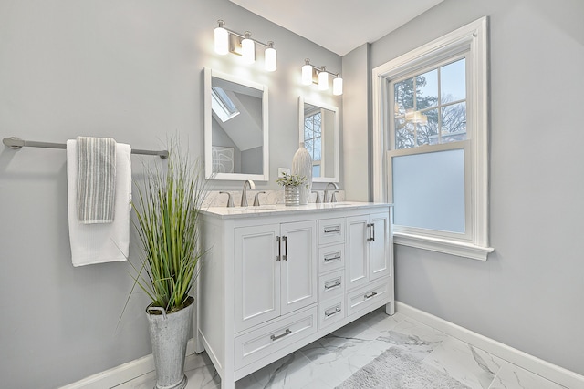 bathroom featuring vanity