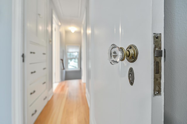 hall featuring hardwood / wood-style floors