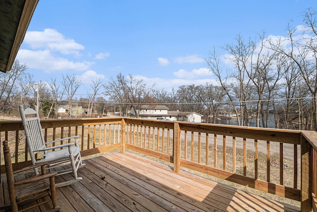 10568 Woodbrook Dr, Cement City, MI 49233 - view of wooden deck