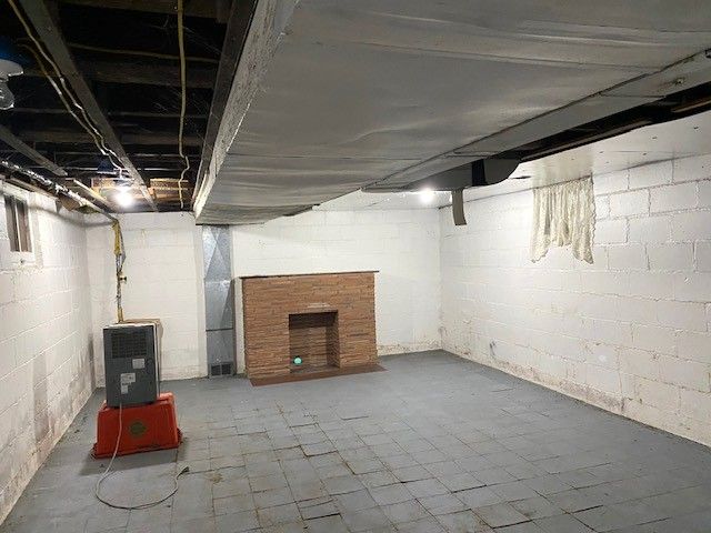 view of basement