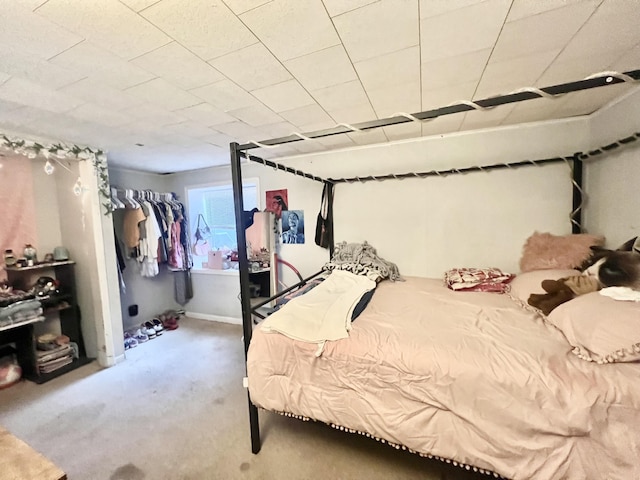 bedroom featuring carpet flooring