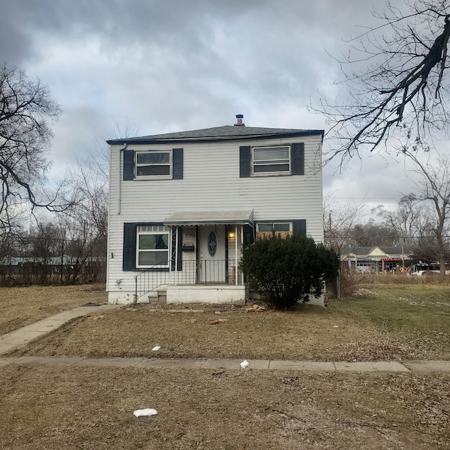 view of front of house featuring covered porch