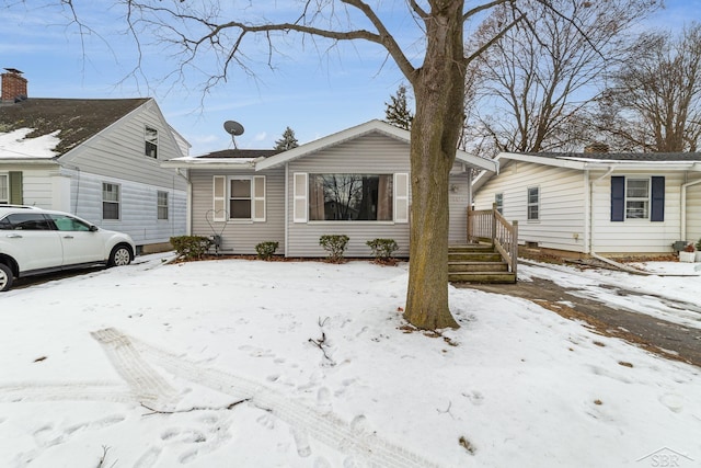 view of front of home