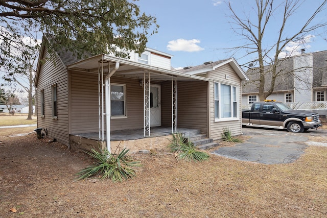 view of front of home