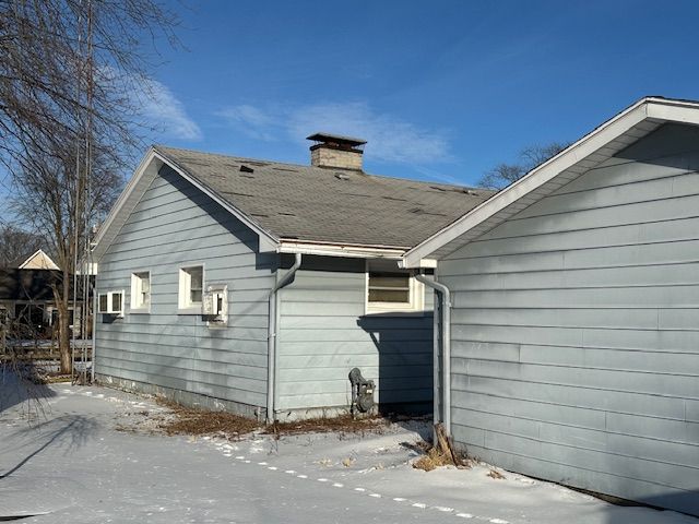 view of snowy exterior