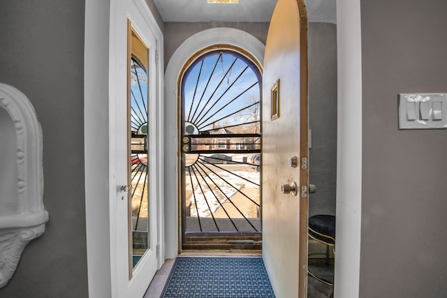 doorway to outside with plenty of natural light