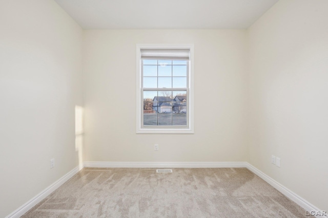 view of carpeted empty room