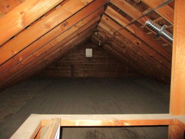 view of attic