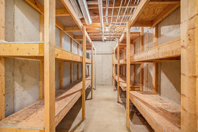 view of storage room