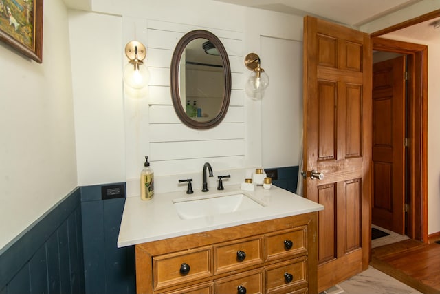 bathroom with vanity