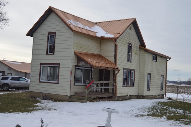 exterior space featuring covered porch