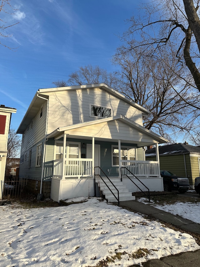 view of front of house featuring a porch