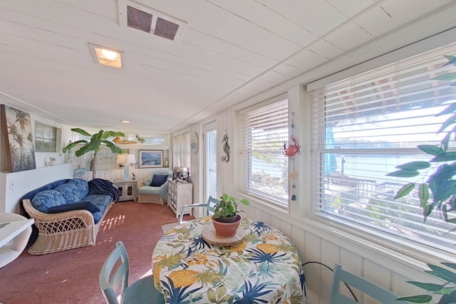 view of sunroom / solarium