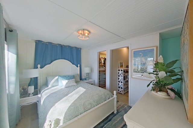 bedroom featuring hardwood / wood-style floors