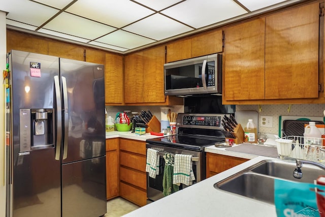 kitchen featuring sink and stainless steel appliances