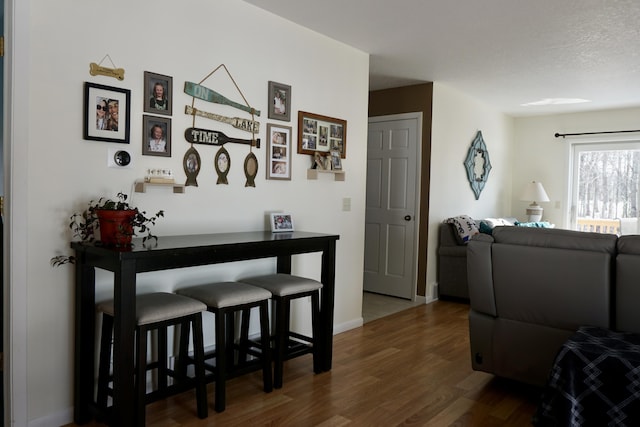 interior space featuring dark hardwood / wood-style floors