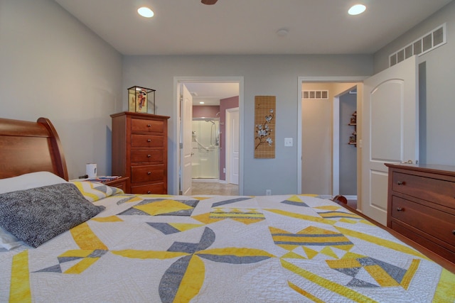 bedroom with ensuite bathroom