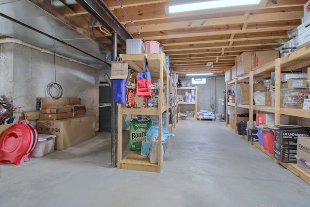 view of storage area